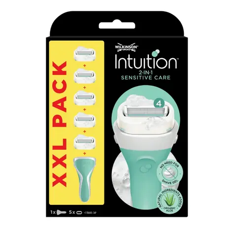 Wilkinson Intuition Sensitive Care XXL holiaci strojček + náhradná hlavica 5ks