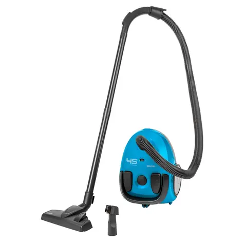 Sencor SVC 45BL-EUE3 modrá / Vreckový vysávač / 850 W / 1.5 L / 79 dB / 7.5 m rádius