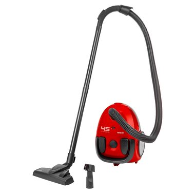 Sencor SVC 45RD-EUE3 červená / Vreckový vysávač / 850 W / 1.5L / 79 dB / 7.5m rádius