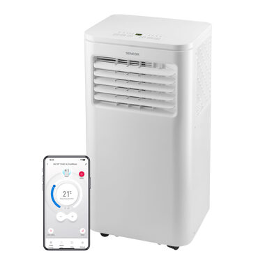 Sencor SAC MT7048C biela / mobilná klimatizácia / 760W / 7000 BTU / chladenie / odvlhčovanie / ventilátor / SMART WiFi