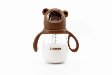 Kidnort Jordbaer Dojčenská fľaša 300ml 6m+ hnedá