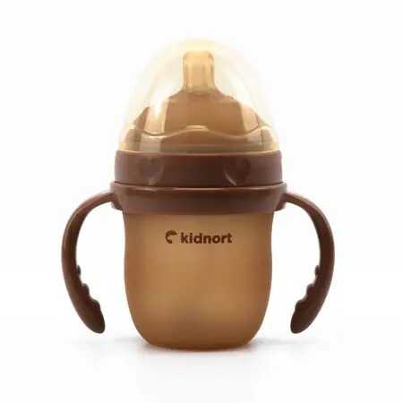Kidnort Eple Dojčenská fľaša pre dojčené deti 150ml 0- 3M hnedá