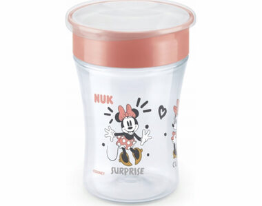NUK hrnček Magic Cup s viečkom 230ml / červená