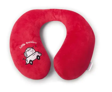 Babypack Cestovný vankúš do auta, červený _