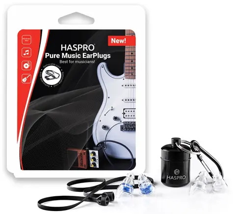 Haspro Music - Concerts štuple do uší pre muzikantov, 2 x 2ks, modré