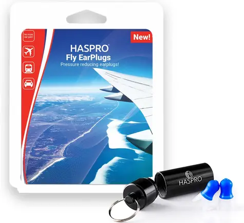 Haspro Travel - Airplane štuple do uší na cestovanie, 1 pár / 2ks