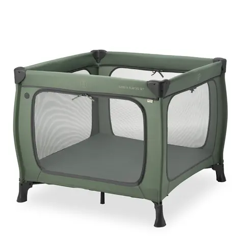 Hauck Ohrádka/cestovná postieľka Sleep N Play SQ Set Dark Green