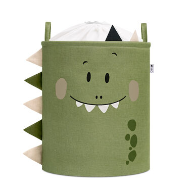 Sipo Kôš na hračky XL so šnúrkou, skladací bavlnený / 63 l, Dino