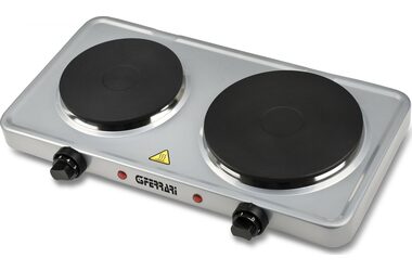 G3Ferrari G10122 strieborná / Elektrický varič / 2 platničky - 18.5 & 15.5 cm / 2500W