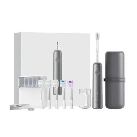 Laifen electrtic toothbrush LFTB01-A giftbox šedá / elektrická kefka / bluetooth / 66000 kmitov