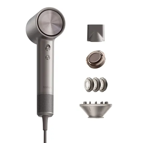 Laifen Hairdryer Swift 4 Polished Titanium: Silver / sušič na vlasy / 1600 W / 2 rýchlosti 