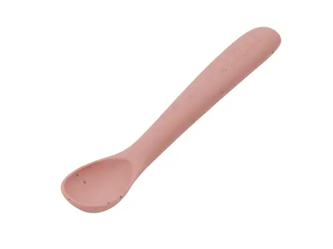 KikkaBoo Lyžička Platinum Silicone Blush / od 6 mesiacov