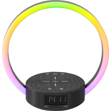 BEURER WL 65 čierna / digitálny budík / LCD / bezdrôtová nabíjačka Qi / 10W 