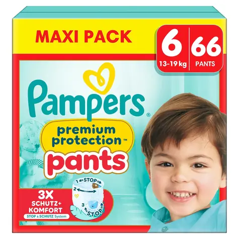 Pampers Premium Protection 13-19 kg (66 ks) / plienkové nohavičky / veľkosť 6 (13-19 kg)