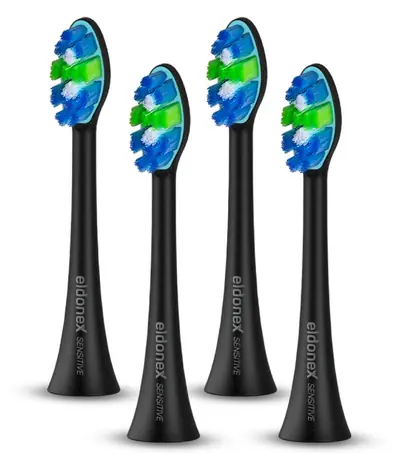 Eldonex SonicPro SENSITIVE náhradné hlavy kefky čierna