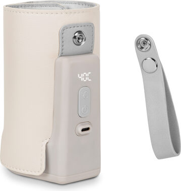 Lionelo Bezdrôtový ohrievač fliaš Thermup Go PLUS Beige Sand / 3000 mAh / LCD / 5 teplôt