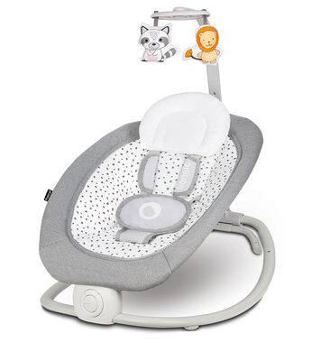 Lionelo Dojčenské lehátko Pascal Grey Dove / do 9 kg