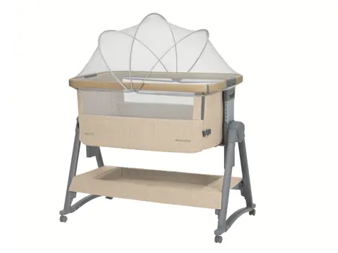 KikkaBoo Postieľka prenosná Nanna Beige / od narodenia do cca 6 mesiacov (max. 9 kg)