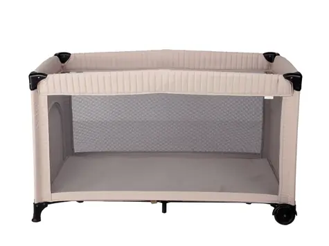 Little Dutch Postieľka cestovná Beige / od narodenia až do 36 mesiacov (max. 15 kg)