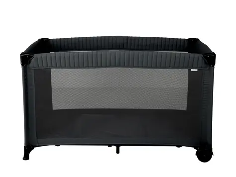 Little Dutch Postieľka cestovná Grey / od narodenia až do 36 mesiacov (max. 15 kg)