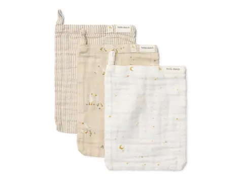 Little Dutch Žinky 3 ks Hus Newborn Naturals