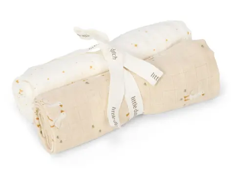 Little Dutch Plienky 70x70cm Hus Newborn Naturals