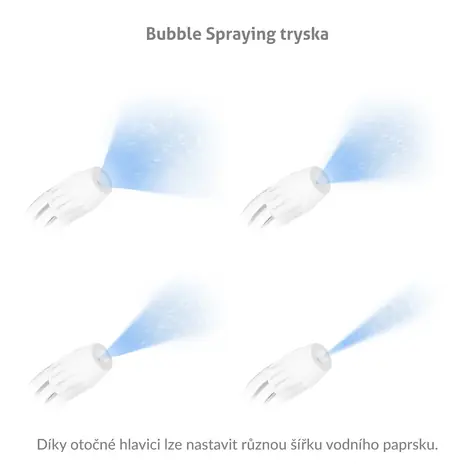 TrueLife AquaFloss M-series jets Bubble Spraying 4 pack / náhradných hlavíc/trysky do ústnej sprchy