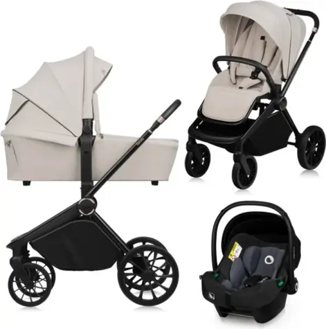 Lionelo Kočík kombinovaný Mika PLUS 3v1 Beige Sand