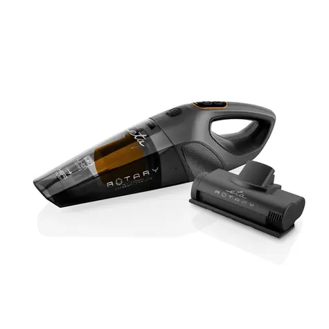 ETA Rotary ETA242590000 šedá / Ručný aku vysávač / suché vysávanie / 400ml prachu / rotačná kefa 
