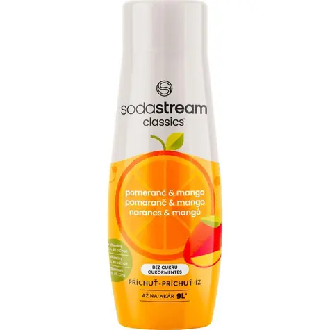 SodaStream Pomaranč Mango Zero 440 ml / až 9 litrov nápoja
