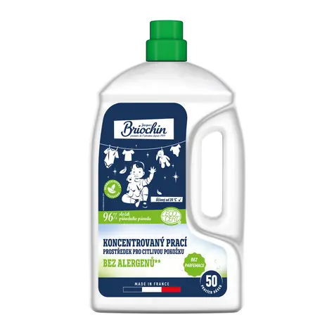 Briochin Koncentrovaný prací prostriedok pre citlivú pokožku 50 dávok 2.27 l / Bez alergénov / Bez parfumácie