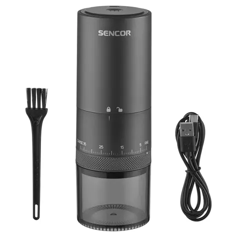 Sencor SCG 4000BK čierna / Keramický mlynček na kávu / zásobník 25g 