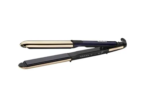 Babyliss ST484E modro-zlatá / žehlička na vlasy / 51 W / keramické doštičky 24 x 120mm / 2 teploty / 130 ° C - 230 ° C 