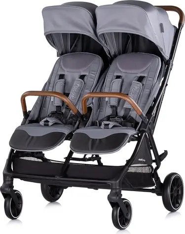 CHIPOLINO Kočík pre dvojčatá športové Twinity Cloud