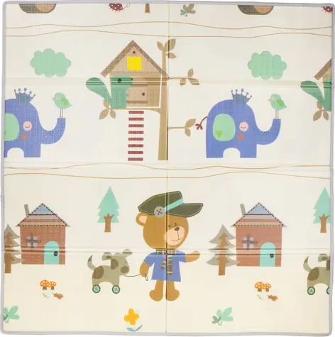 CHIPOLINO Detská podložka na hranie 174x194cm Medvedík