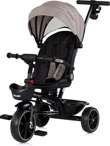 CHIPOLINO Trojkolka so strieškou Max Sport 2v1 Latte