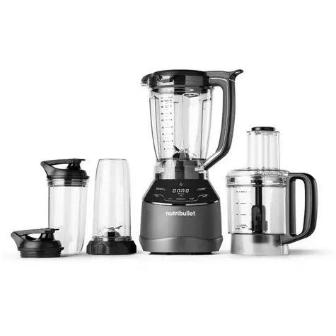 Nutribullet Triple Prep System NBF580B tmavo šedá / 1,8 l + 1,6 l (robot) / 2 nádoby / 1500 W