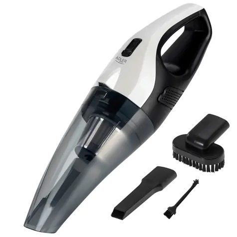 Adler AD 7059 čierna / Vysávač do auta / 0.45L / 5500 Pa / 3600 mAh / 60 W / USB-C / 15 minút