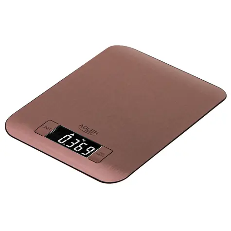 Adler AD 3183 medená / Kuchynská váha / Presnosť 1 g / Maximálne 5 kg / kg & g & lb & oz / 2 x CR2032