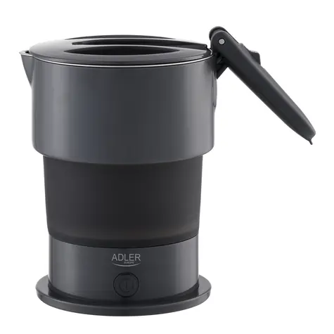 Adler AD 1377 šedá / Cestovná rýchlovarná kanvica / 600 W / 0.6 L / silikón