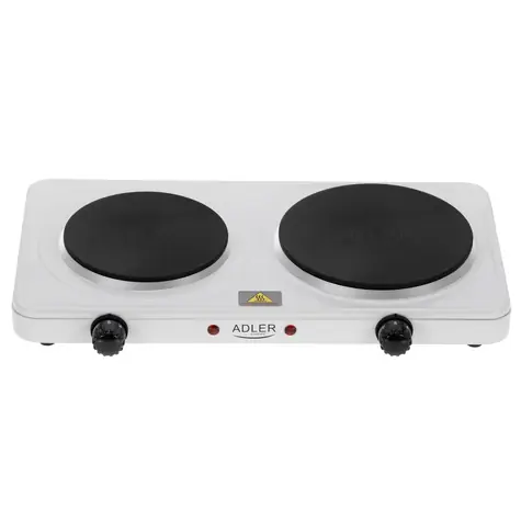 Adler AD 6520 biela / Varič / 2500W / 185 mm + 155mm platňa