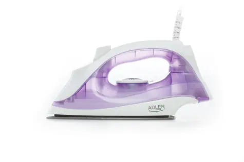Adler AD 5019 bielo-fialová / Naparovacia žehlička / 1600 W / 10 g-min / 100 ml