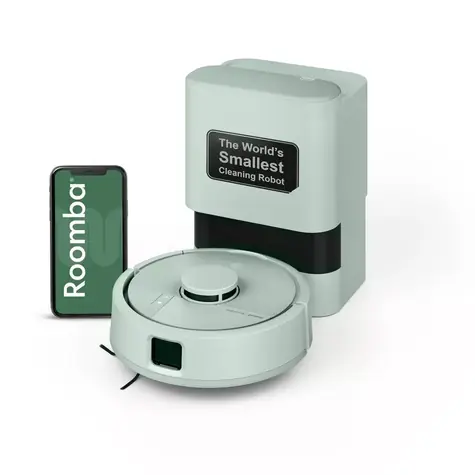 iRobot Roomba Mini Combo + AutoEmpty doc svetlo zelená / Robotický vysávač / vysávanie & mopovanie / 2 400 mAh / Wi-Fi