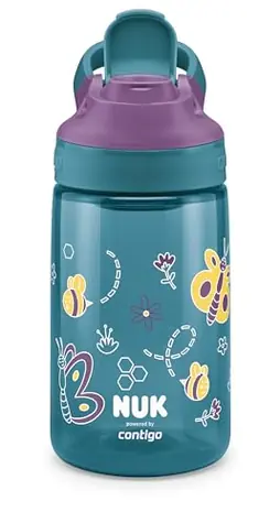 Zánovné - NUK Fľaša na pitie 420ml / zelená / od 4 rokov / zánovná