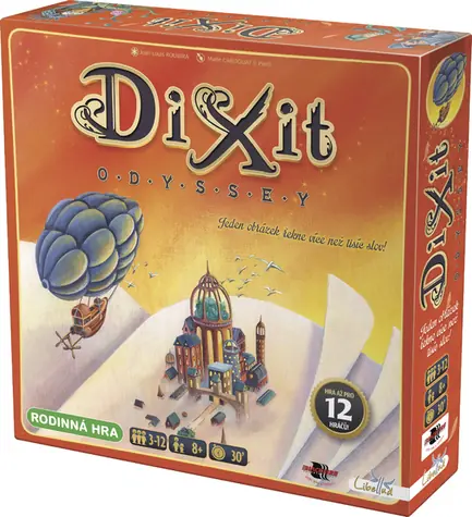 ADC Blackfire Dixit: Odyssey / Dĺžka hry: 30 minút / Počet hráčov: 3 - 12 / od 8 rokov