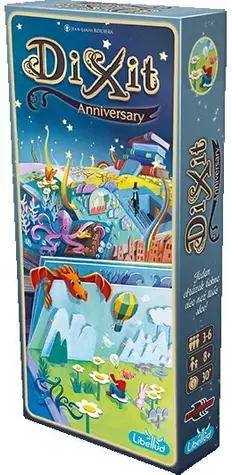 ADC Blackfire Dixit: 9. rozšírenie - Anniversary / Dĺžka hry: 30 minút / Počet hráčov: 3 - 6 / od 8 rokov
