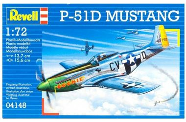Revell P-51D MUSTANG / Plastikový model / 1:72 / Počet dielikov 34 / Odporúčaný vek: od 10 rokov