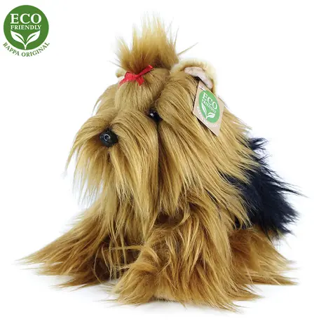 Rappa Plyšový pes Yorkshirský teriér sediaci 23 cm / ECO-FRIENDLY / od 0 mesiacov