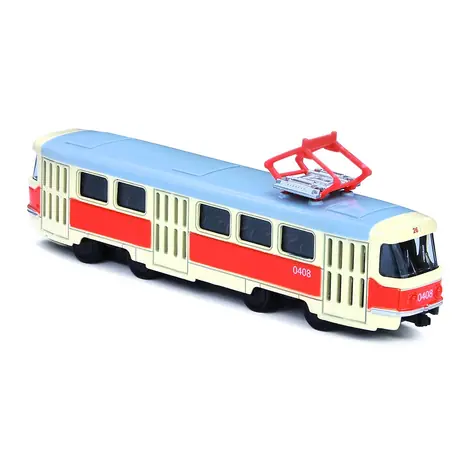 RAPPA Kovová česká retro električka 16 cm / od 3 rokov