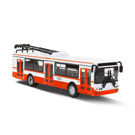 Rappa Kovový trolejbus červený 16 cm / mierka 1:35 / od 3 rokov